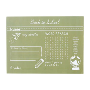 Back to School Activity Placemats 12ct | Vtaux