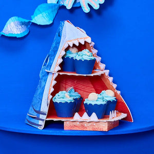 Jawsome Shark Cupcake Stand Display