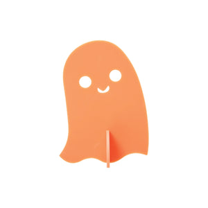 Orange Acrylic Ghost Decorations 3ct Coral