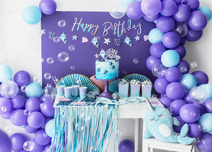 Iridescent Happy Birthday Letter Banner - Vtaux