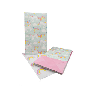 Unicorn Treat Bags with Stickers 8ct | Vtaux