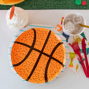 Basketball Paper Plates 8ct | Vtaux