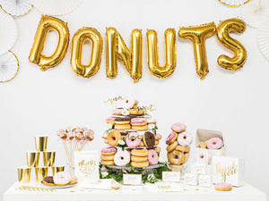 13in Air-Filled Gold Letter Balloon | Vtaux