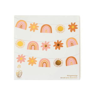 Retro Rainbow DIY Garland 20ft | Vtaux