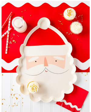 Red Ric Rac Fringe Dessert Napkins 24ct | Vtaux